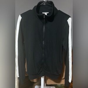 Black and White Woman’s Track Jacket